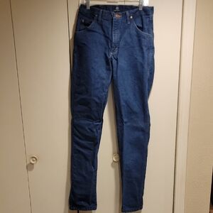 Wrangler Men's Flannel Lined Straight Jeans - Blue 31 X 36